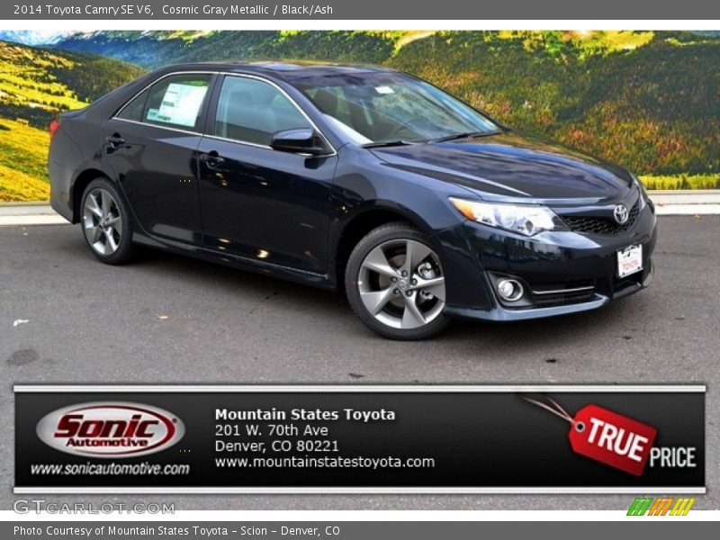 Cosmic Gray Metallic / Black/Ash 2014 Toyota Camry SE V6