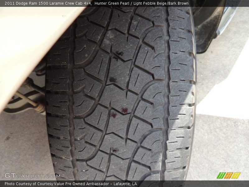 Hunter Green Pearl / Light Pebble Beige/Bark Brown 2011 Dodge Ram 1500 Laramie Crew Cab 4x4