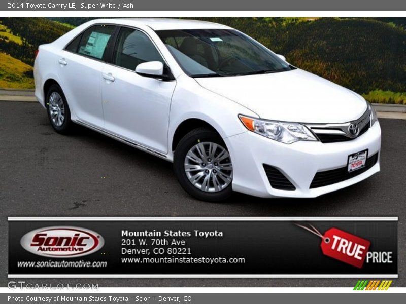 Super White / Ash 2014 Toyota Camry LE
