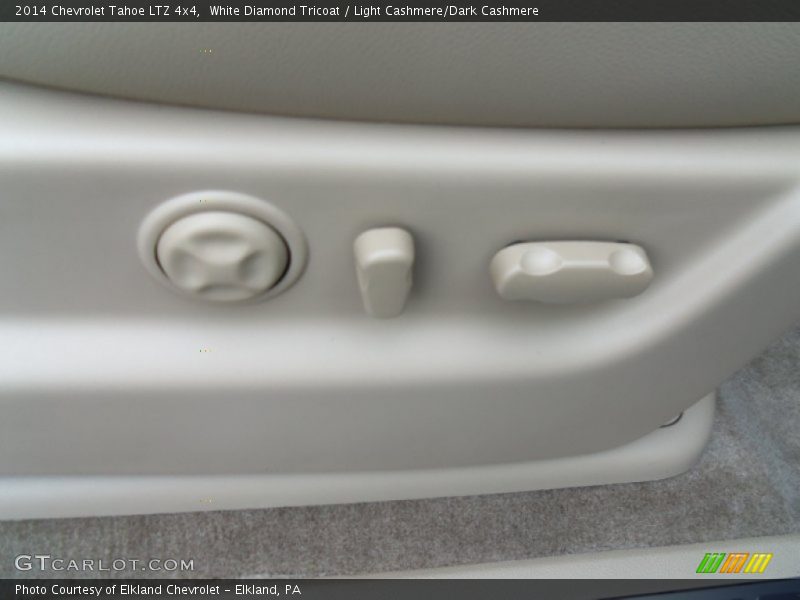 White Diamond Tricoat / Light Cashmere/Dark Cashmere 2014 Chevrolet Tahoe LTZ 4x4