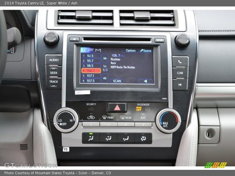 Super White / Ash 2014 Toyota Camry LE