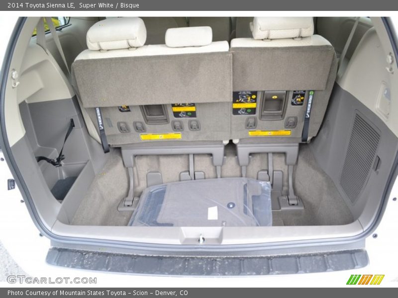 Super White / Bisque 2014 Toyota Sienna LE