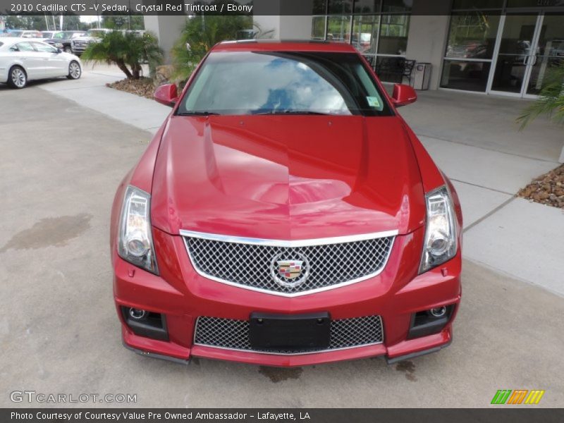 Crystal Red Tintcoat / Ebony 2010 Cadillac CTS -V Sedan