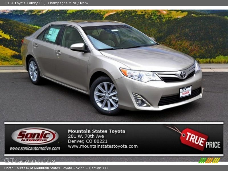 Champagne Mica / Ivory 2014 Toyota Camry XLE