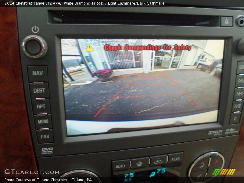 White Diamond Tricoat / Light Cashmere/Dark Cashmere 2014 Chevrolet Tahoe LTZ 4x4