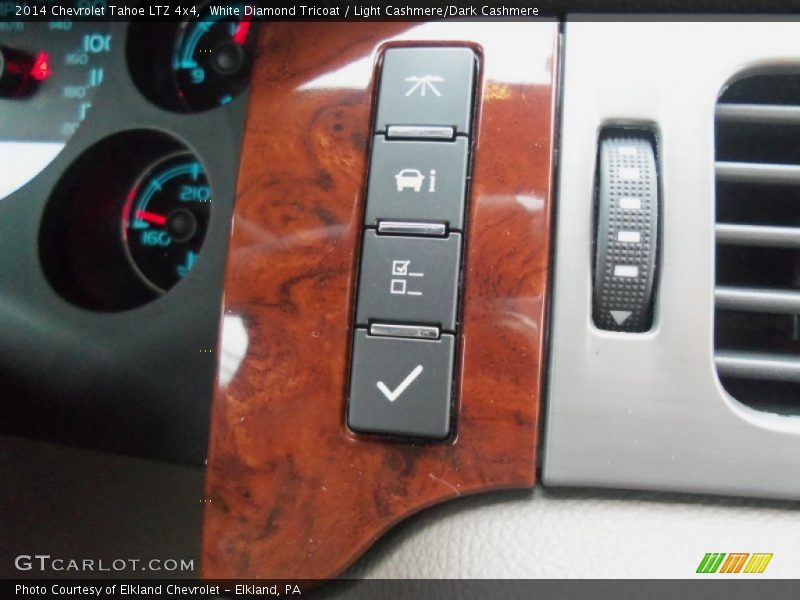 White Diamond Tricoat / Light Cashmere/Dark Cashmere 2014 Chevrolet Tahoe LTZ 4x4