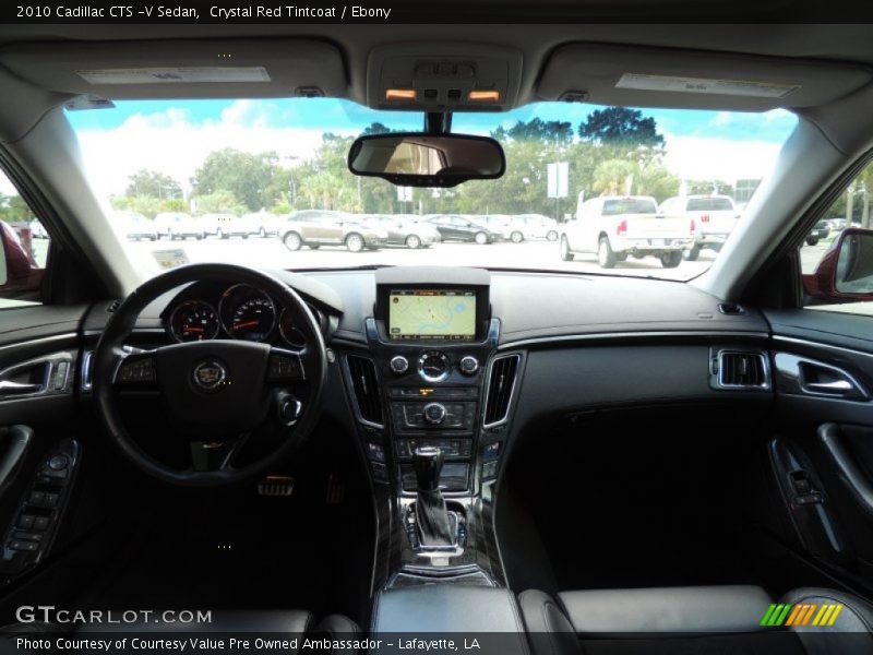 Crystal Red Tintcoat / Ebony 2010 Cadillac CTS -V Sedan