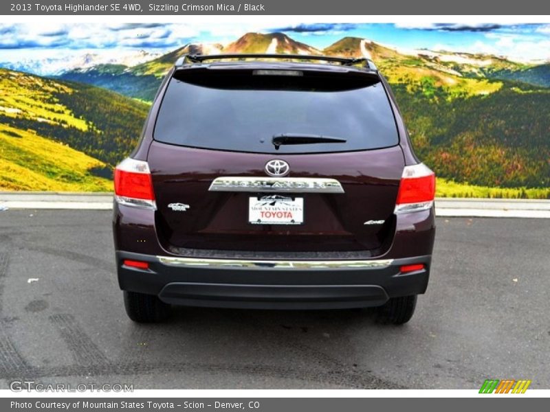 Sizzling Crimson Mica / Black 2013 Toyota Highlander SE 4WD
