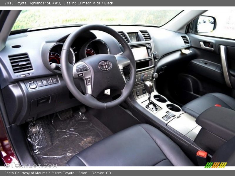 Sizzling Crimson Mica / Black 2013 Toyota Highlander SE 4WD