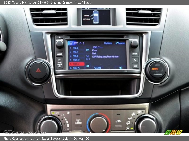 Sizzling Crimson Mica / Black 2013 Toyota Highlander SE 4WD