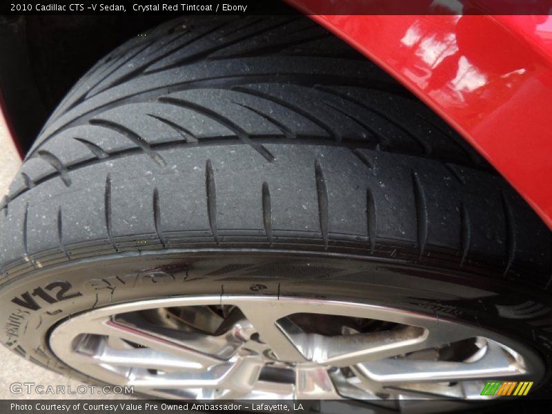 Crystal Red Tintcoat / Ebony 2010 Cadillac CTS -V Sedan
