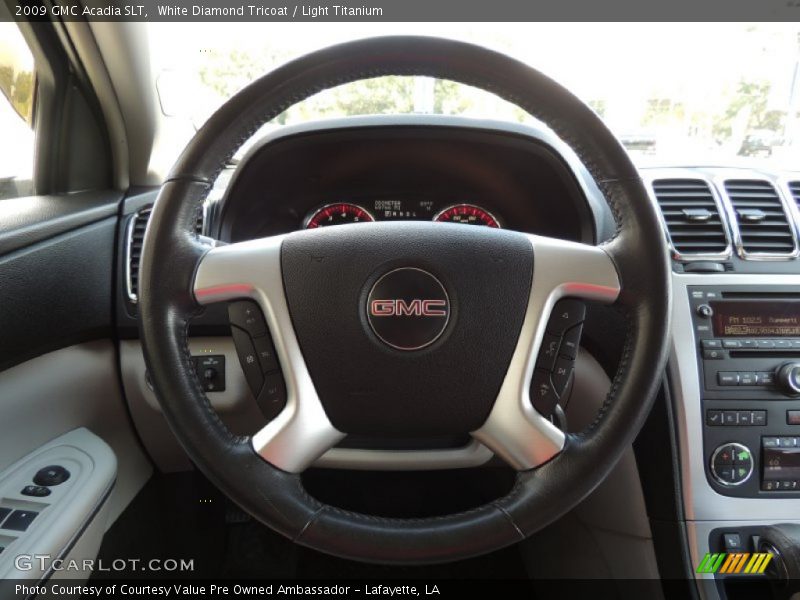 White Diamond Tricoat / Light Titanium 2009 GMC Acadia SLT