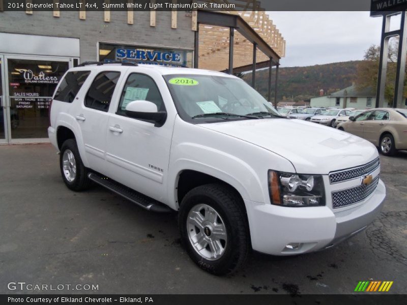Summit White / Light Titanium/Dark Titanium 2014 Chevrolet Tahoe LT 4x4