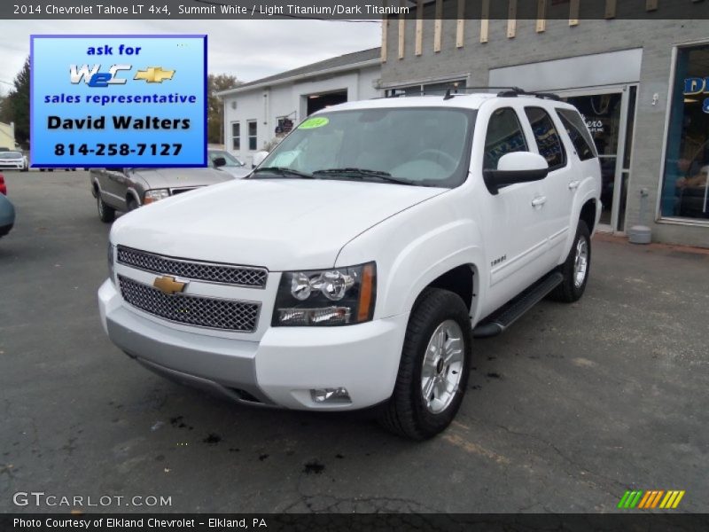 Summit White / Light Titanium/Dark Titanium 2014 Chevrolet Tahoe LT 4x4