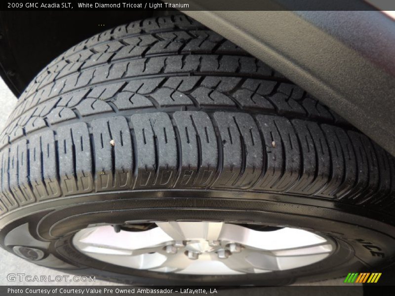 White Diamond Tricoat / Light Titanium 2009 GMC Acadia SLT