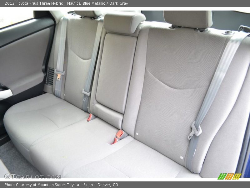 Nautical Blue Metallic / Dark Gray 2013 Toyota Prius Three Hybrid