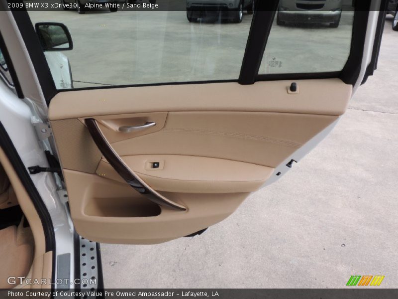 Alpine White / Sand Beige 2009 BMW X3 xDrive30i