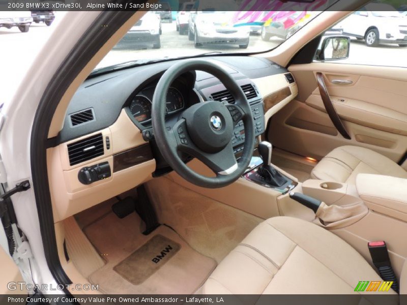 Alpine White / Sand Beige 2009 BMW X3 xDrive30i