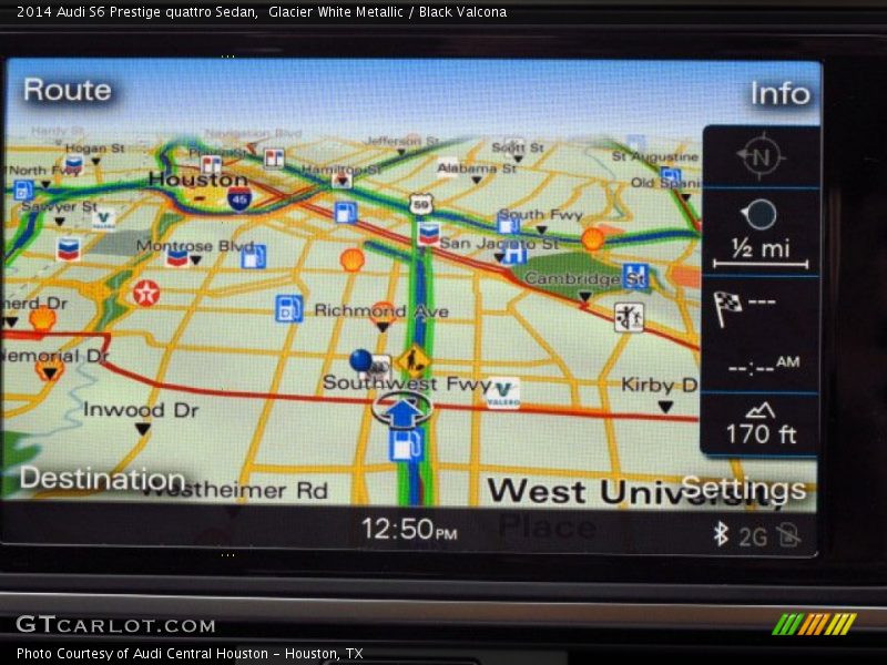 Glacier White Metallic / Black Valcona 2014 Audi S6 Prestige quattro Sedan