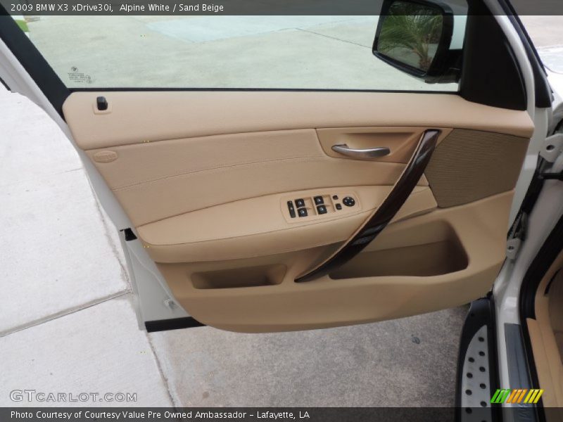 Alpine White / Sand Beige 2009 BMW X3 xDrive30i