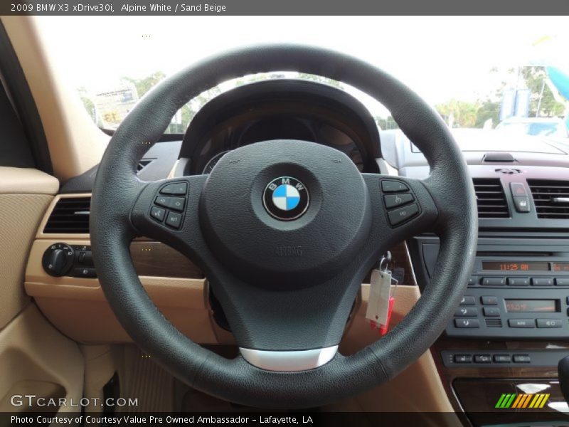 Alpine White / Sand Beige 2009 BMW X3 xDrive30i