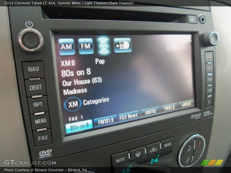 Summit White / Light Titanium/Dark Titanium 2014 Chevrolet Tahoe LT 4x4