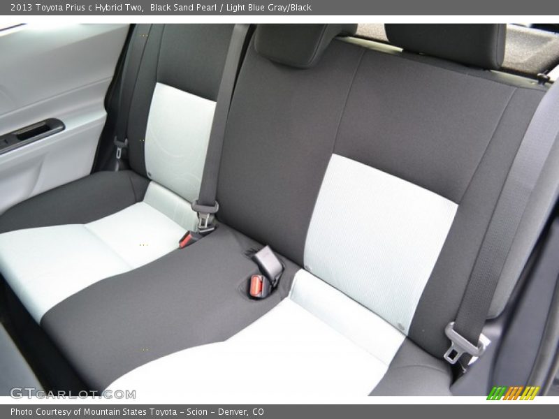 Black Sand Pearl / Light Blue Gray/Black 2013 Toyota Prius c Hybrid Two