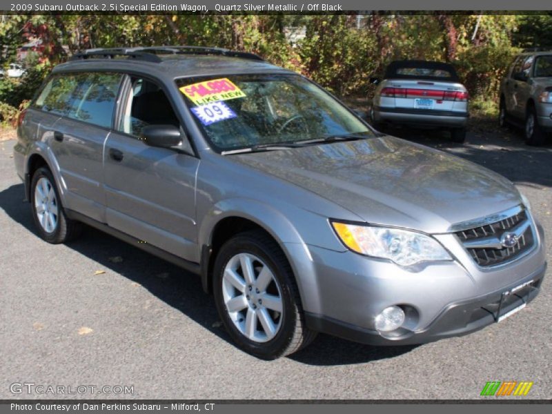 Quartz Silver Metallic / Off Black 2009 Subaru Outback 2.5i Special Edition Wagon