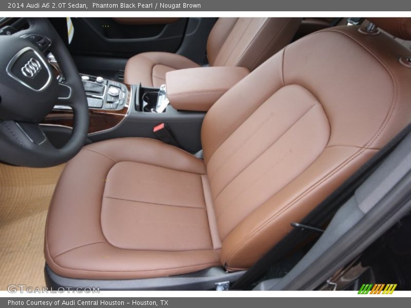 Phantom Black Pearl / Nougat Brown 2014 Audi A6 2.0T Sedan