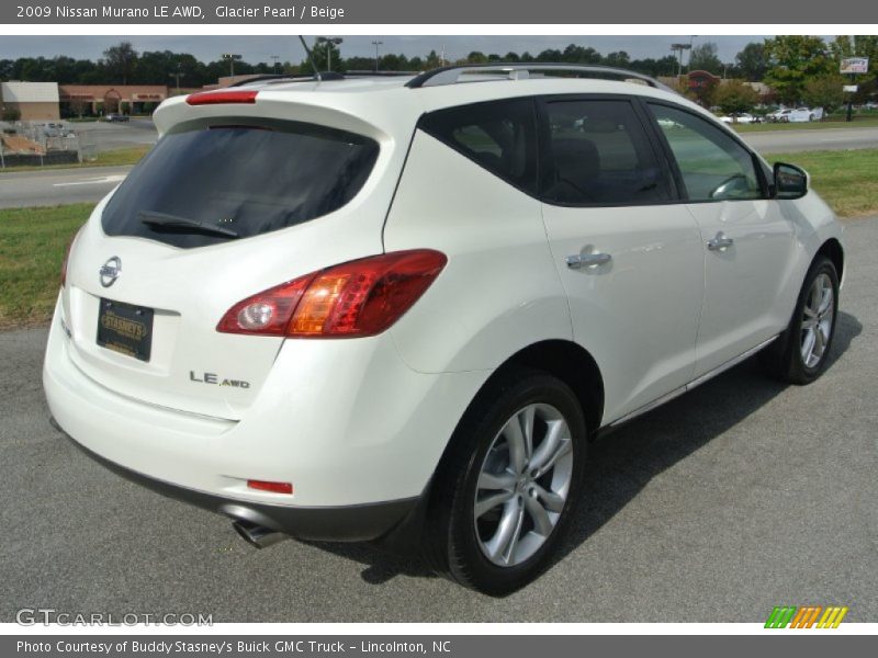 Glacier Pearl / Beige 2009 Nissan Murano LE AWD