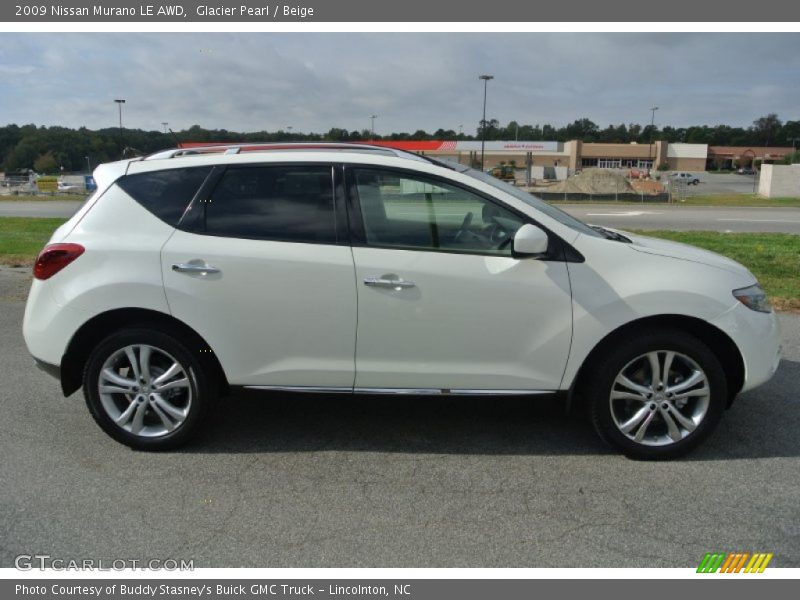 Glacier Pearl / Beige 2009 Nissan Murano LE AWD