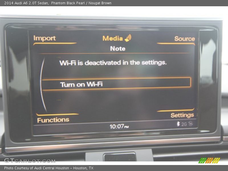 Phantom Black Pearl / Nougat Brown 2014 Audi A6 2.0T Sedan