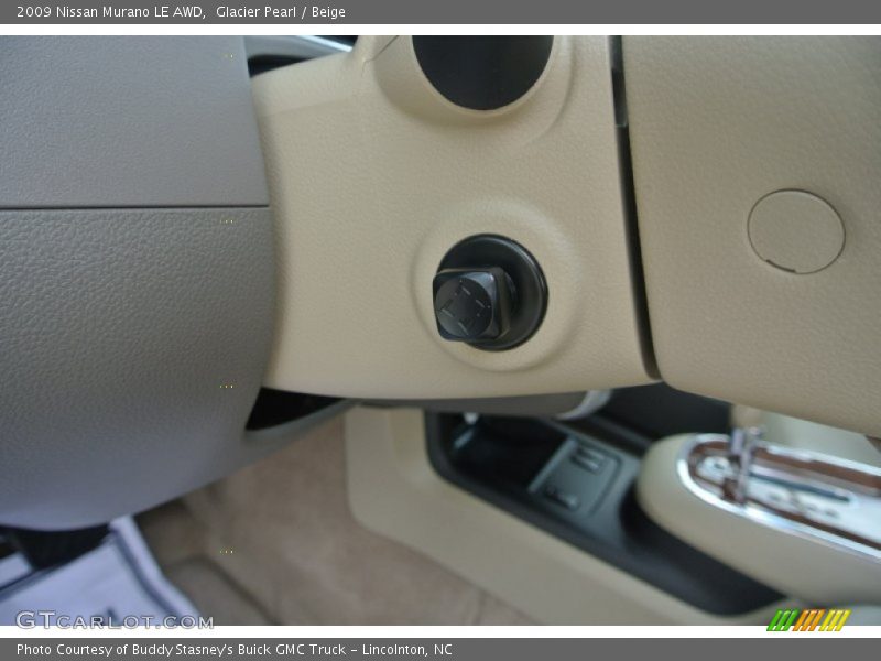 Glacier Pearl / Beige 2009 Nissan Murano LE AWD