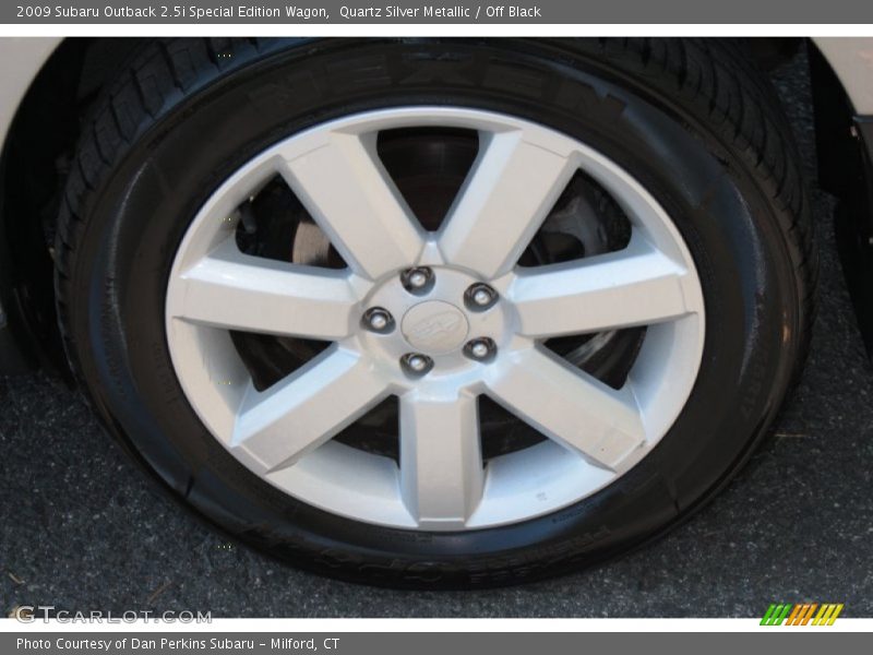 Quartz Silver Metallic / Off Black 2009 Subaru Outback 2.5i Special Edition Wagon
