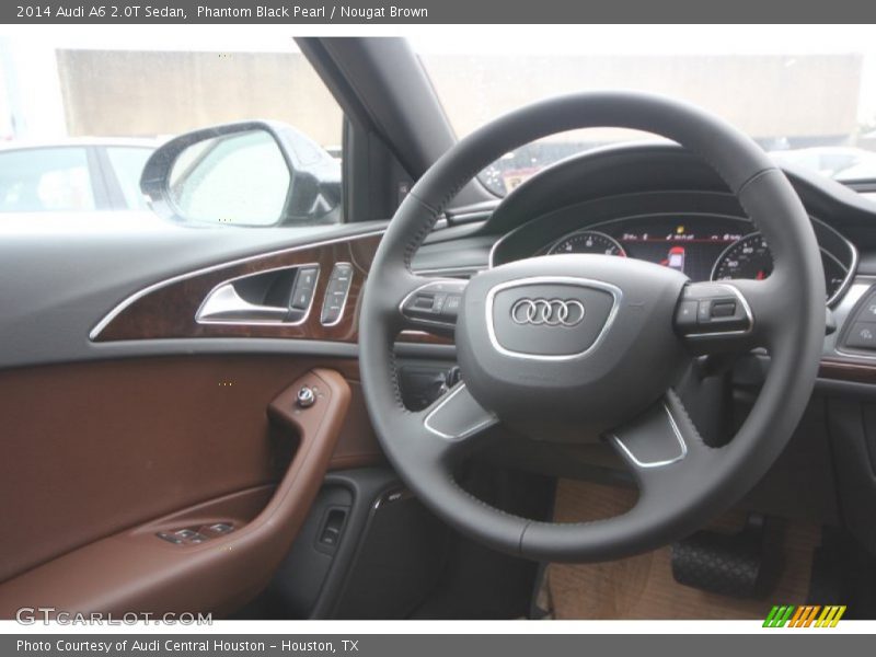 Phantom Black Pearl / Nougat Brown 2014 Audi A6 2.0T Sedan
