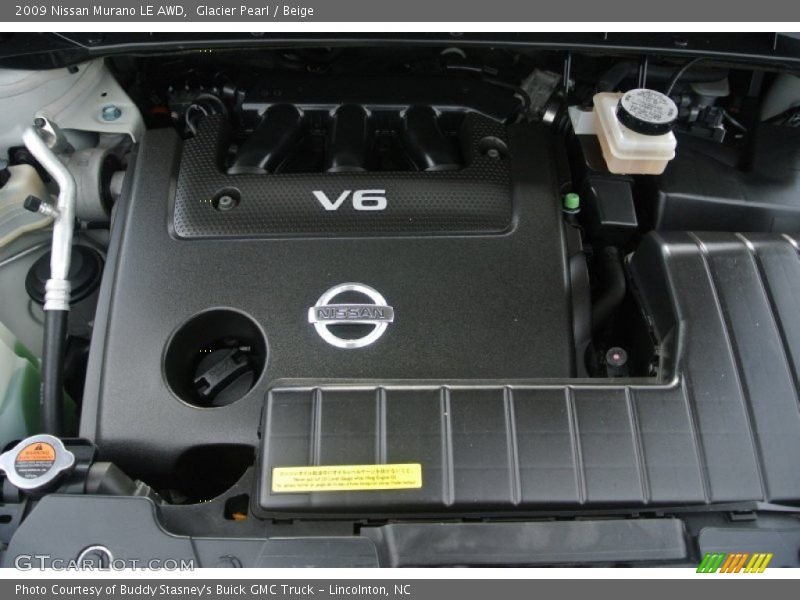 Glacier Pearl / Beige 2009 Nissan Murano LE AWD