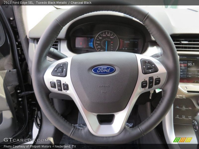 Tuxedo Black Metallic / Charcoal Black 2013 Ford Edge SEL