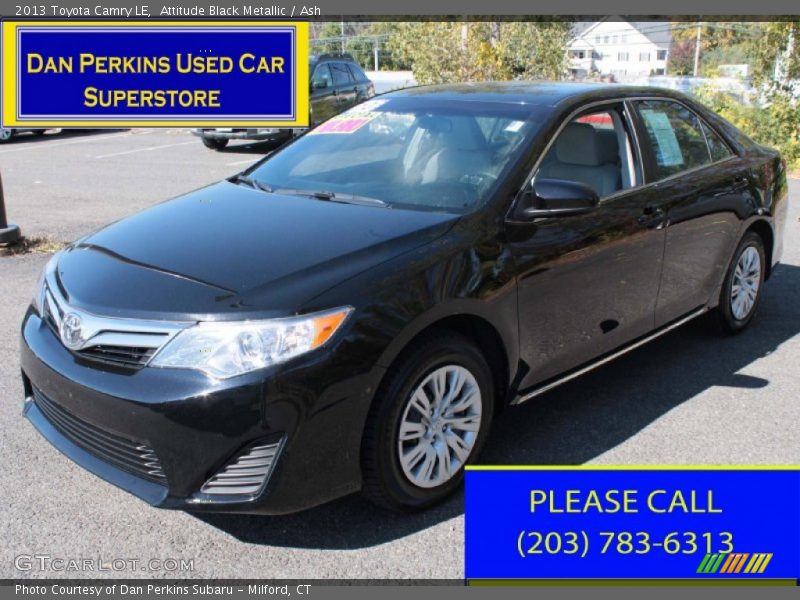 Attitude Black Metallic / Ash 2013 Toyota Camry LE