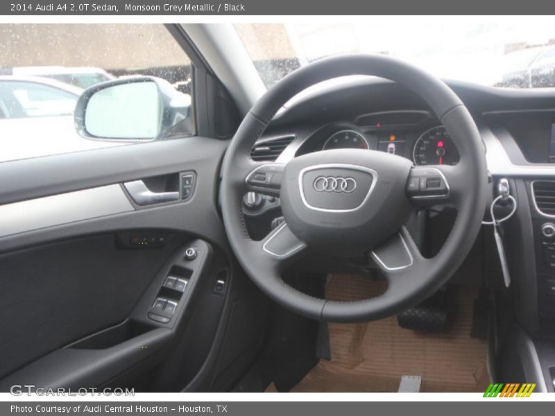 Monsoon Grey Metallic / Black 2014 Audi A4 2.0T Sedan