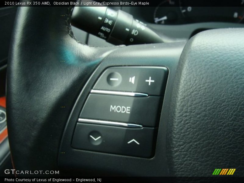 Obsidian Black / Light Gray/Espresso Birds-Eye Maple 2010 Lexus RX 350 AWD