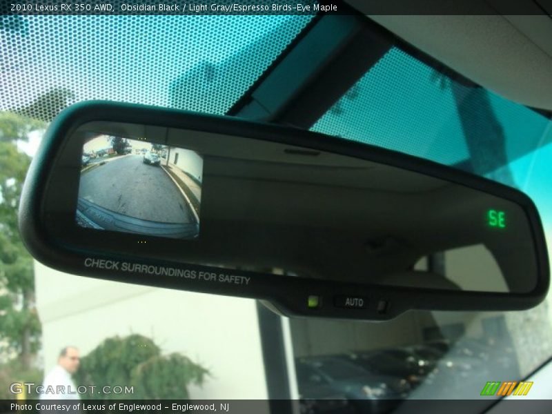 Obsidian Black / Light Gray/Espresso Birds-Eye Maple 2010 Lexus RX 350 AWD