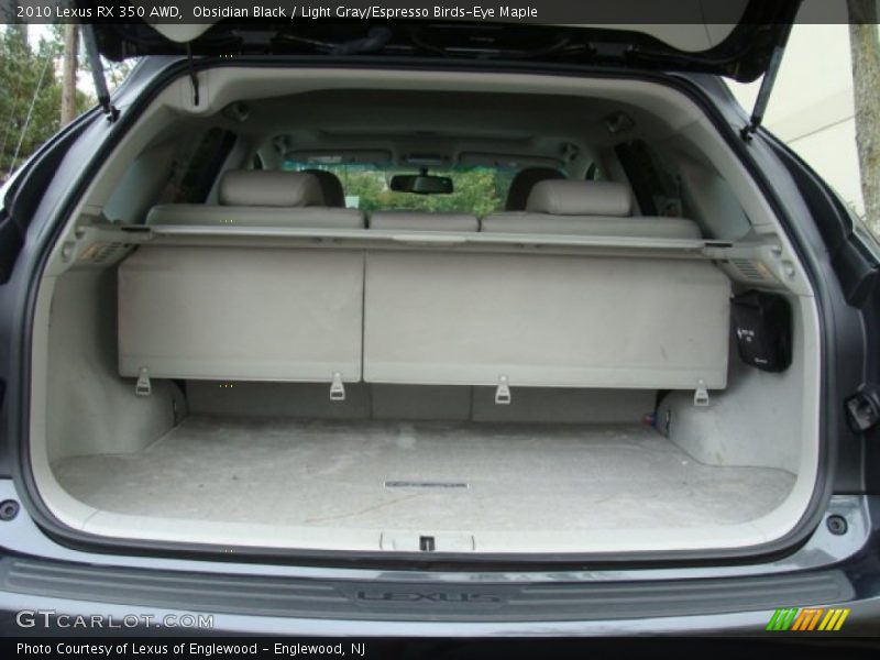 Obsidian Black / Light Gray/Espresso Birds-Eye Maple 2010 Lexus RX 350 AWD