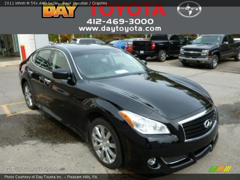 Black Obsidian / Graphite 2011 Infiniti M 56x AWD Sedan