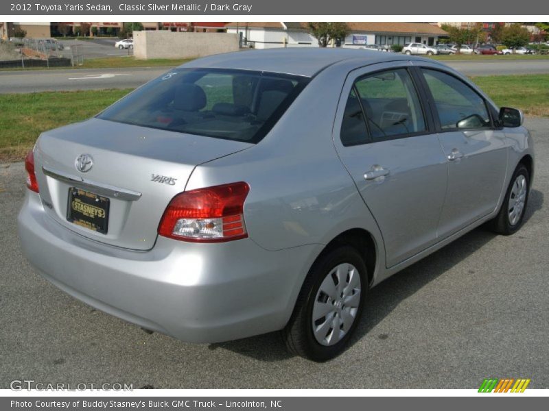 Classic Silver Metallic / Dark Gray 2012 Toyota Yaris Sedan