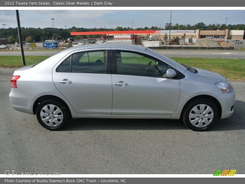 Classic Silver Metallic / Dark Gray 2012 Toyota Yaris Sedan