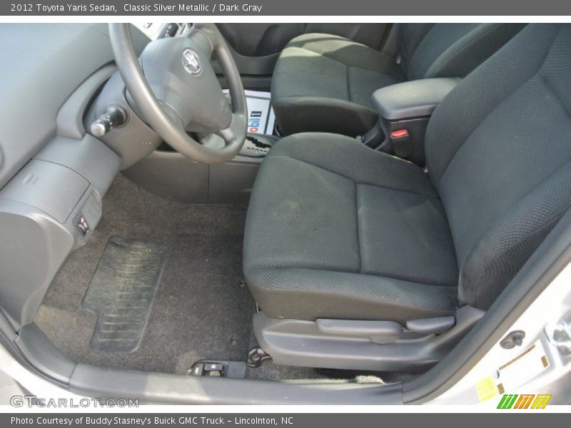 Classic Silver Metallic / Dark Gray 2012 Toyota Yaris Sedan