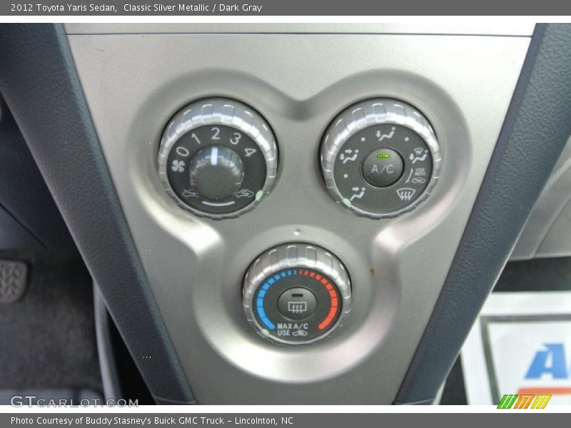 Classic Silver Metallic / Dark Gray 2012 Toyota Yaris Sedan