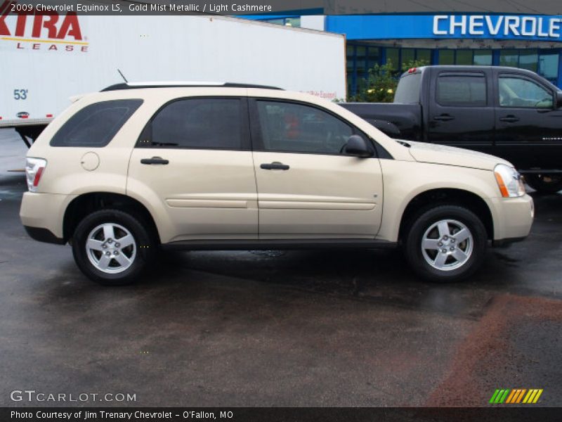 Gold Mist Metallic / Light Cashmere 2009 Chevrolet Equinox LS