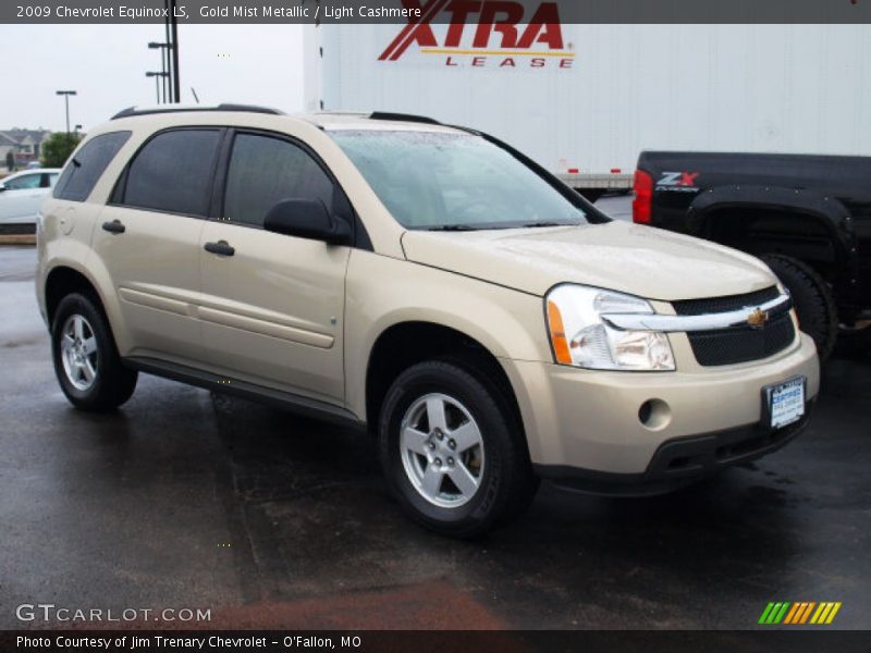 Gold Mist Metallic / Light Cashmere 2009 Chevrolet Equinox LS