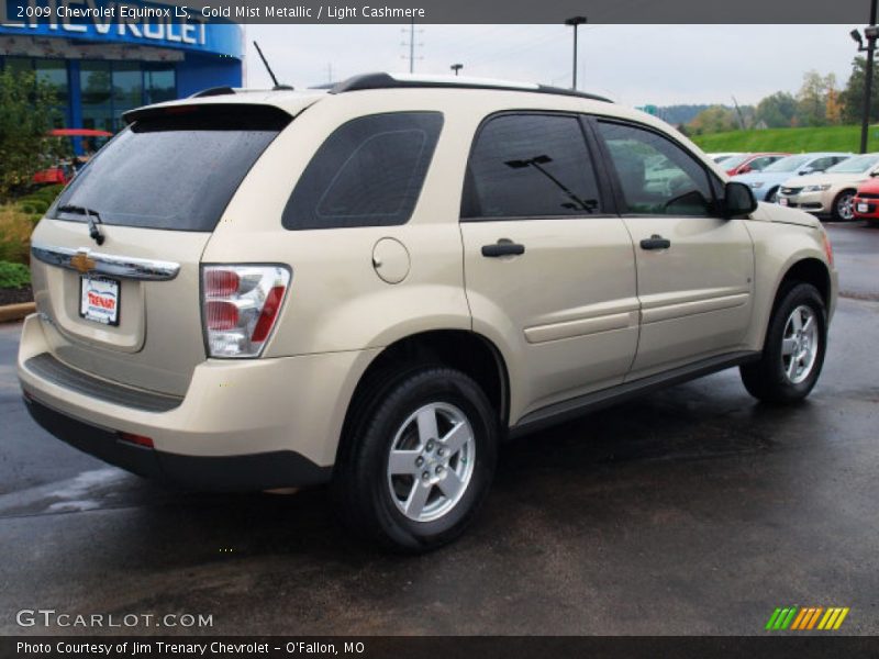 Gold Mist Metallic / Light Cashmere 2009 Chevrolet Equinox LS